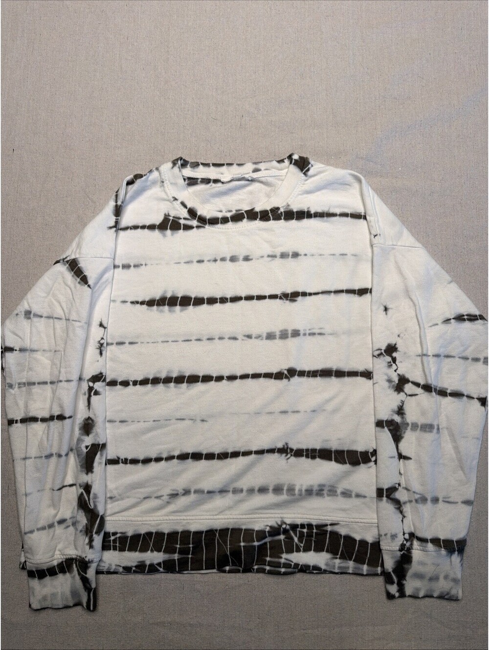 Splendid Collection Long Sleeve Top Size S White Greys-clean-SKU#19 - Picture 1 of 8
